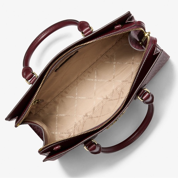 Michael Kors Sheila Medium Signature Logo and Metallic Satchel Crossbody CZ NWT - Picture 2 of 16